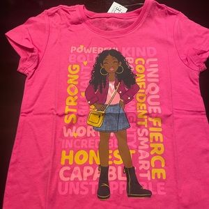 NWT Girls Size Small Pink Shirt